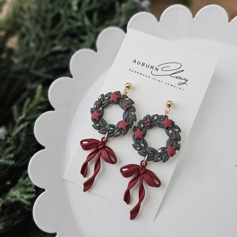 Christmas Wreath Bow Dangles