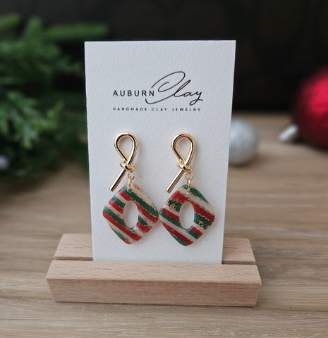 Christmas Striped Diamond Knots